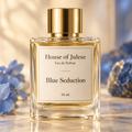 Blue Seduction bottle with reference label design