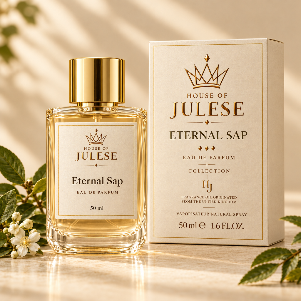 Eternal Sap bottle and matching sample box