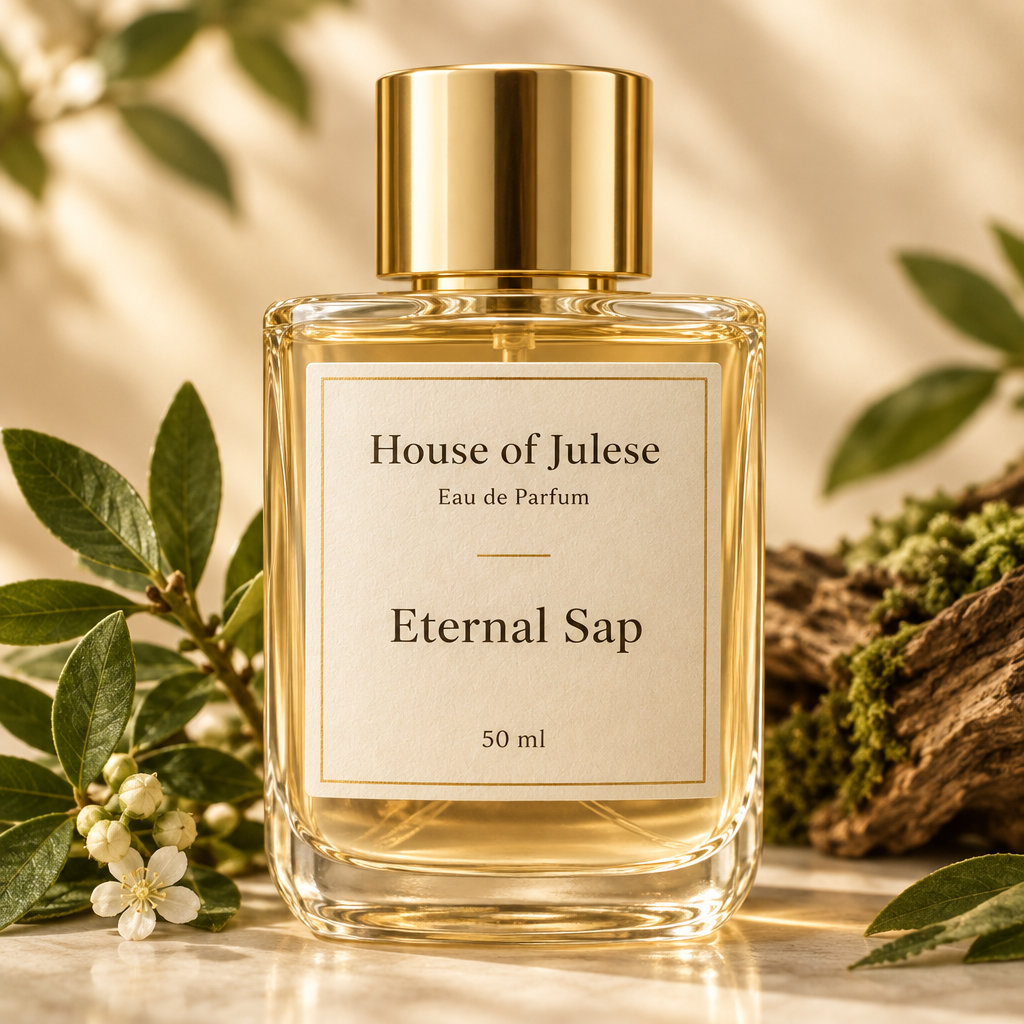 Eternal Sap bottle with reference label design
