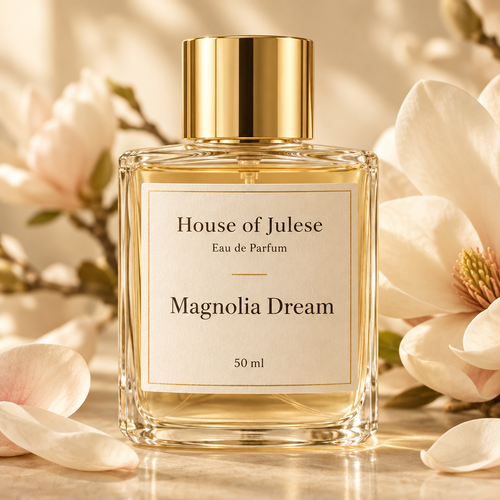 Magnolia Dream bottle with reference label design